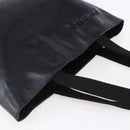 PRADA Hand Bag Leather Black Silver Auth bs31147-6