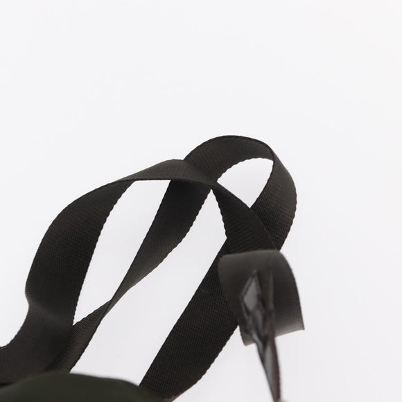 PRADA Backpack Nylon Khaki Silver Auth bs31148