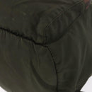 PRADA Backpack Nylon Khaki Silver Auth bs31148-17