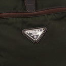 PRADA Backpack Nylon Khaki Silver Auth bs31148-20