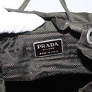 PRADA Backpack Nylon Khaki Silver Auth bs31148-23