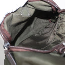 PRADA Backpack Nylon Khaki Silver Auth bs31148-26