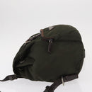 PRADA Backpack Nylon Khaki Silver Auth bs31148-4