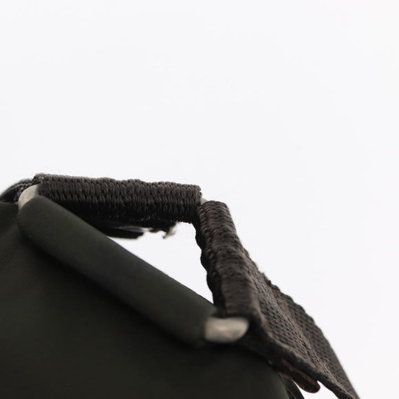 PRADA Backpack Nylon Khaki Silver Auth bs31148