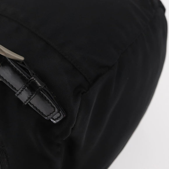 PRADA Backpack Nylon Black Silver Auth bs31149