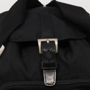 PRADA Backpack Nylon Black Silver Auth bs31149-9