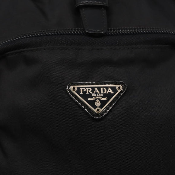 PRADA Backpack Nylon Black Silver Auth bs31149