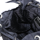 PRADA Backpack Nylon Black Silver Auth bs31149-23