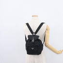 PRADA Backpack Nylon Black Silver Auth bs31149-25