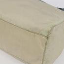 PRADA Shoulder Bag Nylon Leather Beige Silver Auth bs31155-15
