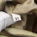 PRADA Shoulder Bag Nylon Leather Beige Silver Auth bs31155-11