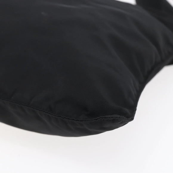 PRADA Shoulder Bag Nylon Black Silver Auth bs31158