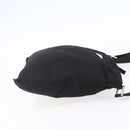 PRADA Shoulder Bag Nylon Black Silver Auth bs31158-4