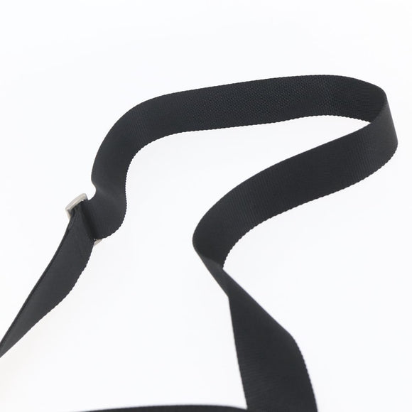 PRADA Shoulder Bag Nylon Black Silver Auth bs31158