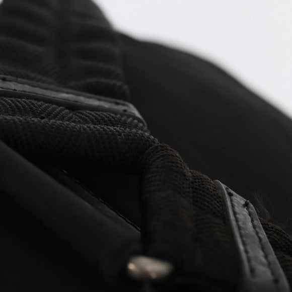 PRADA Backpack Nylon Black Silver Auth bs31160