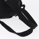 PRADA Backpack Nylon Black Silver Auth bs31160-9