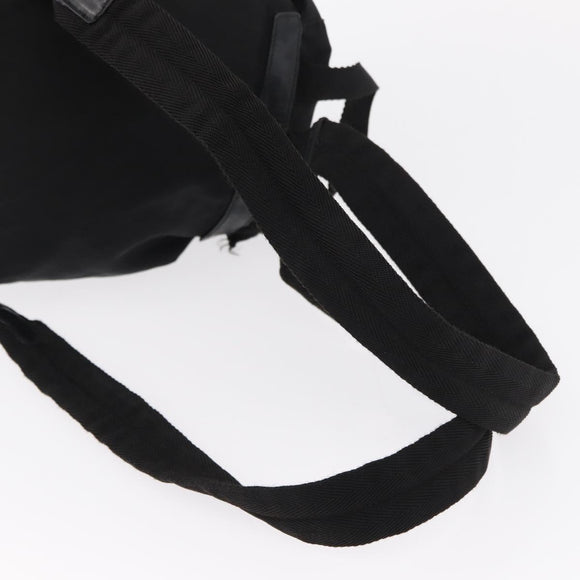PRADA Backpack Nylon Black Silver Auth bs31160