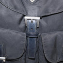 PRADA Backpack Nylon Black Silver Auth bs31160-23