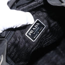 PRADA Backpack Nylon Black Silver Auth bs31160-25