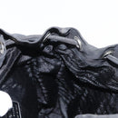 PRADA Backpack Nylon Black Silver Auth bs31160-26