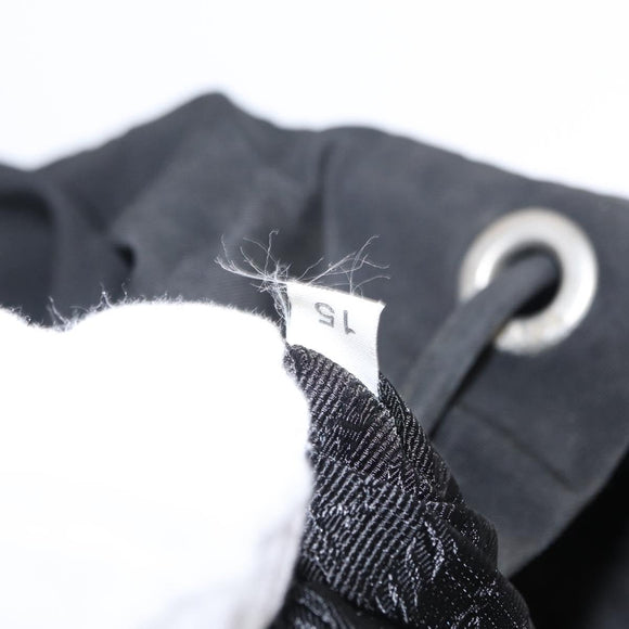 PRADA Backpack Nylon Black Silver Auth bs31160