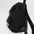 PRADA Backpack Nylon Black Silver Auth bs31160-3