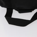 PRADA Backpack Nylon Black Silver Auth bs31160-14