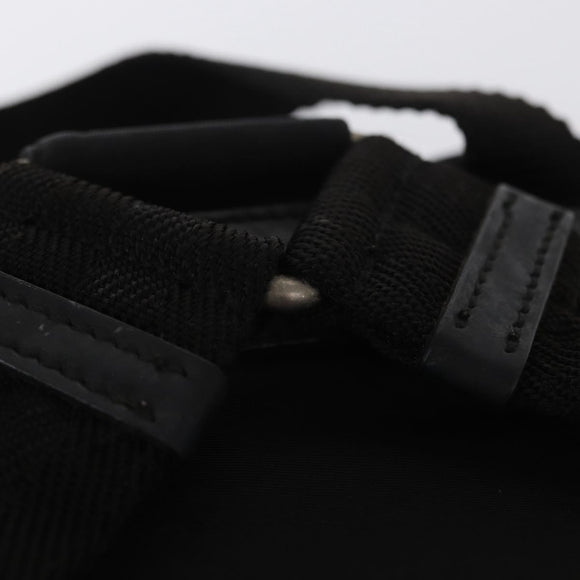 PRADA Backpack Nylon Black Silver Auth bs31160