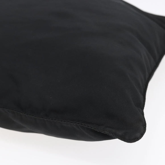 PRADA Shoulder Bag Nylon Black Silver Auth bs31163