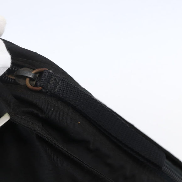 PRADA Shoulder Bag Nylon Black Silver Auth bs31163