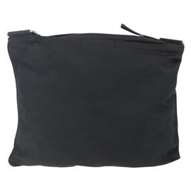 PRADA Shoulder Bag Nylon Black Silver Auth bs31163 - 0