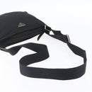 PRADA Shoulder Bag Nylon Black Silver Auth bs31163-7