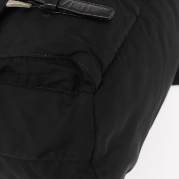PRADA Backpack Nylon Black Silver Auth bs31164