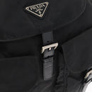 PRADA Backpack Nylon Black Silver Auth bs31164-9