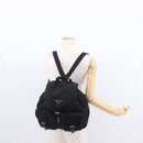 PRADA Backpack Nylon Black Silver Auth bs31164-27