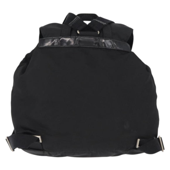PRADA Backpack Nylon Black Silver Auth bs31164