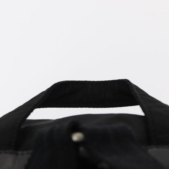 PRADA Backpack Nylon Black Silver Auth bs31164