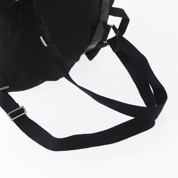 PRADA Backpack Nylon Black Silver Auth bs31164