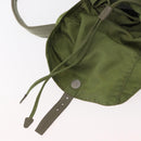 PRADA Backpack Nylon Green Silver Auth bs31165-23