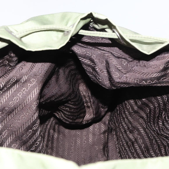 PRADA Backpack Nylon Green Silver Auth bs31165