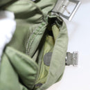 PRADA Backpack Nylon Green Silver Auth bs31165-29