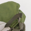 PRADA Backpack Nylon Green Silver Auth bs31165-7