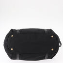 PRADA Tote Bag Nylon Leather 2way Black Gold Auth bs31167-11