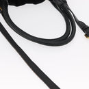 PRADA Tote Bag Nylon Leather 2way Black Gold Auth bs31167-7