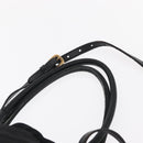 PRADA Tote Bag Nylon Leather 2way Black Gold Auth bs31167-8