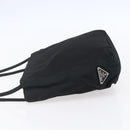 PRADA Shoulder Bag Nylon Black Silver Auth bs31168-3