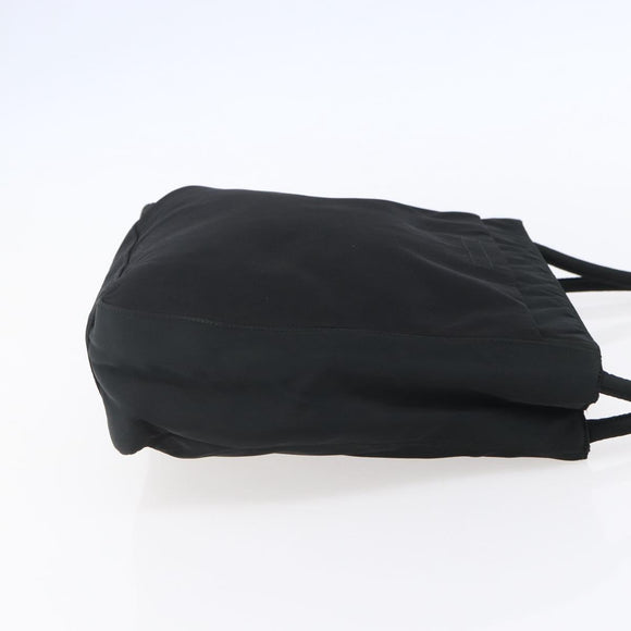 PRADA Shoulder Bag Nylon Black Silver Auth bs31168