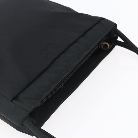 PRADA Shoulder Bag Nylon Black Silver Auth bs31168