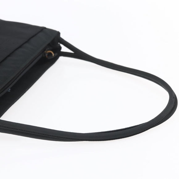 PRADA Shoulder Bag Nylon Black Silver Auth bs31168