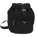 PRADA Backpack Nylon Black Silver Auth bs31169-1